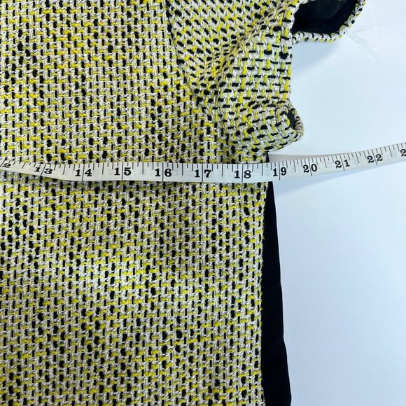 Banana Republic Tweed Front Yellow and Black Top Size Small - Picture 8 of 9